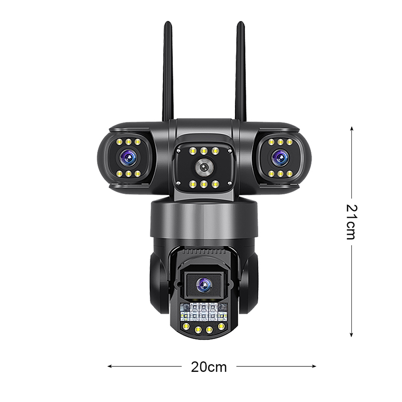 Triple-Lens 24/7 Powered 3MP wifi/4G Security Camera Triple-Lens 24/7 Powered 3MP wifi/4G Security Camera