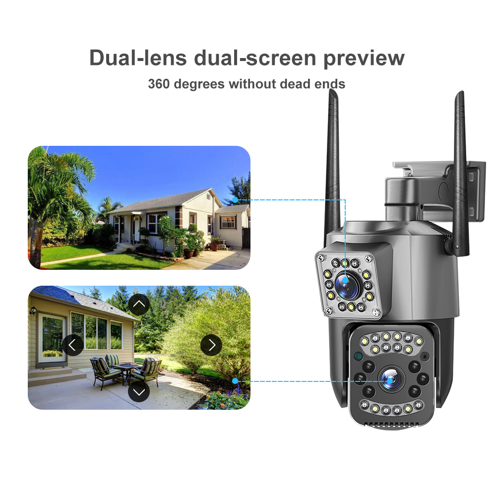 2MP Dual-Lens Camera Compatible with V380 Pro APP 2MP Dual-Lens Camera Compatible with V380 Pro APP