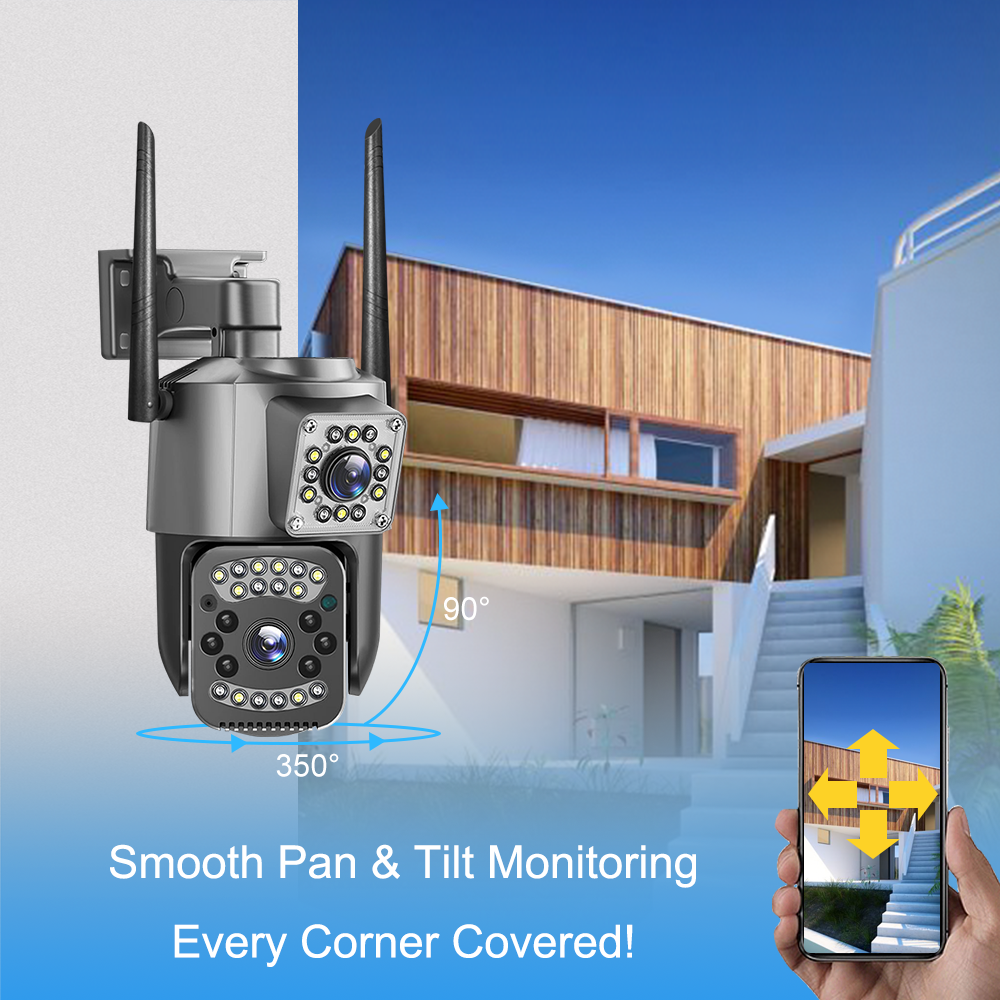 2MP Dual-Lens Camera Compatible with V380 Pro APP 2MP Dual-Lens Camera Compatible with V380 Pro APP