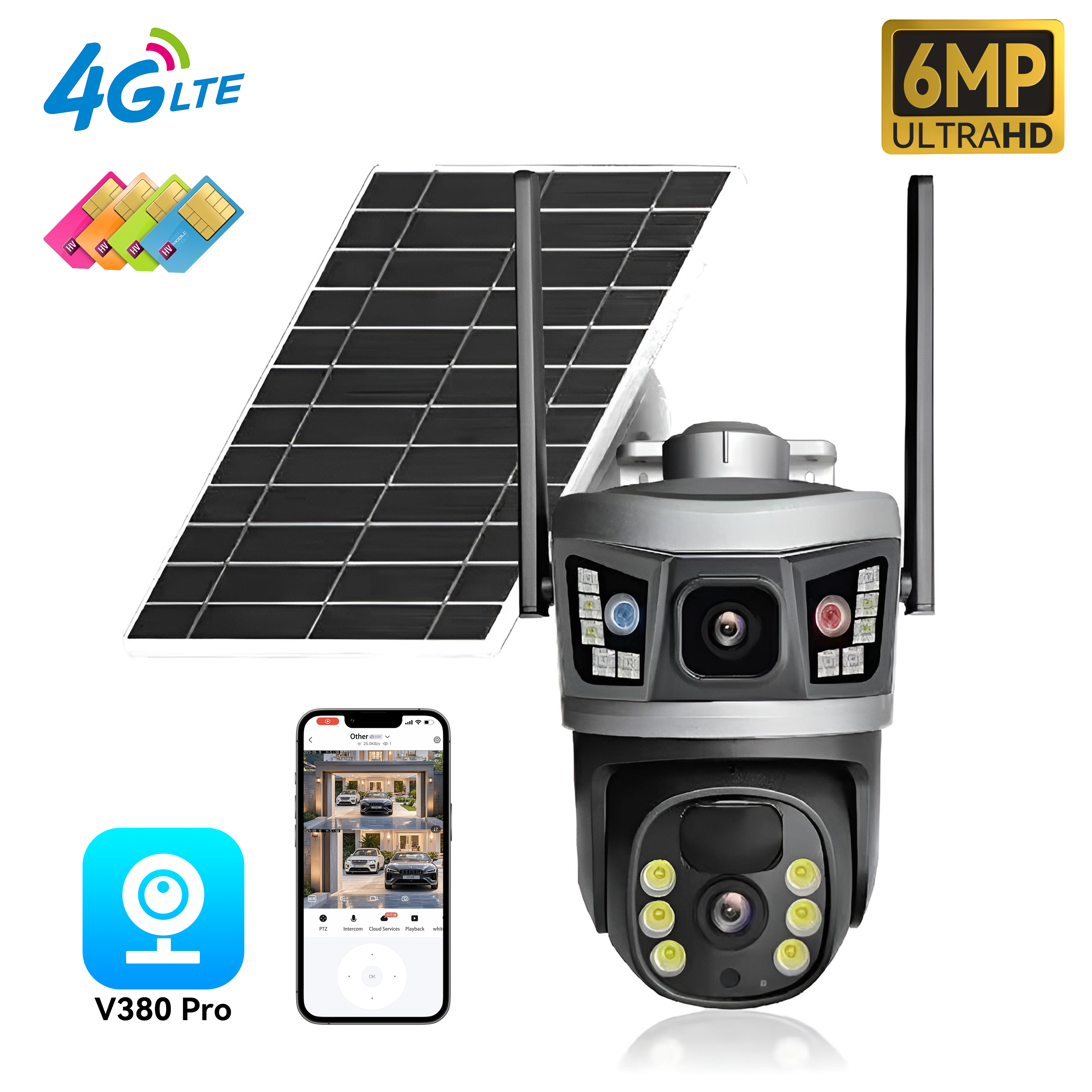 Outdoor 6MP Solar AOV Security Cameras Outdoor 6MP Solar AOV Security Cameras
